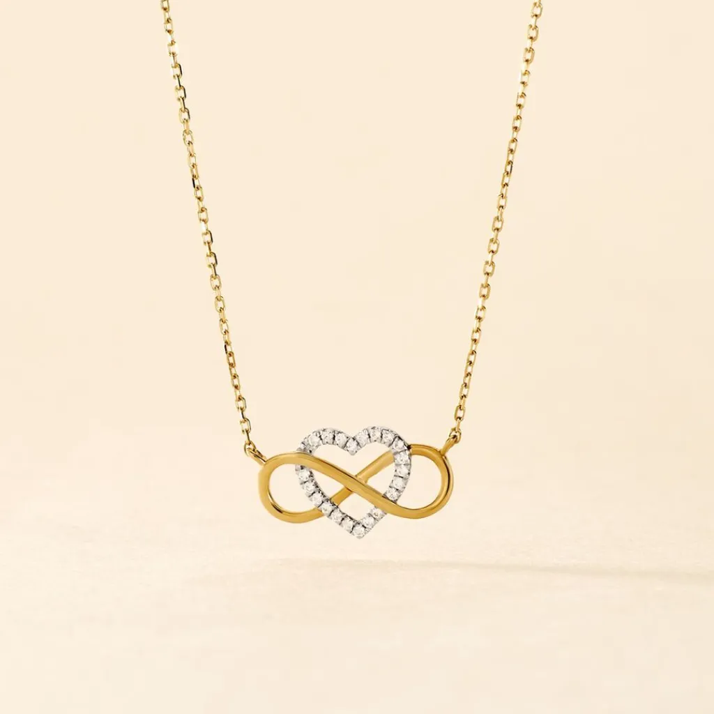 Histoire d'Or Collier Lacey Or Bicolore Oxyde De Zirconium Online