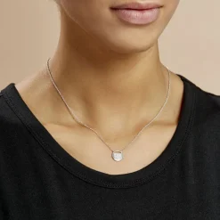 LAETIZIA Collier Clara Argent Blanc Oxyde De Zirconium Clearance