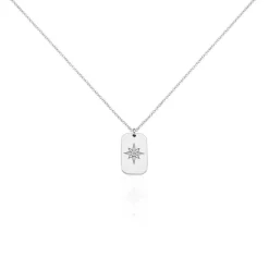 Histoire d'Or Collier Laig Argent Blanc Oxyde De Zirconium Best
