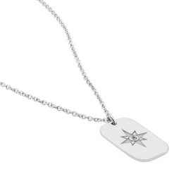 Histoire d'Or Collier Laig Argent Blanc Oxyde De Zirconium Best