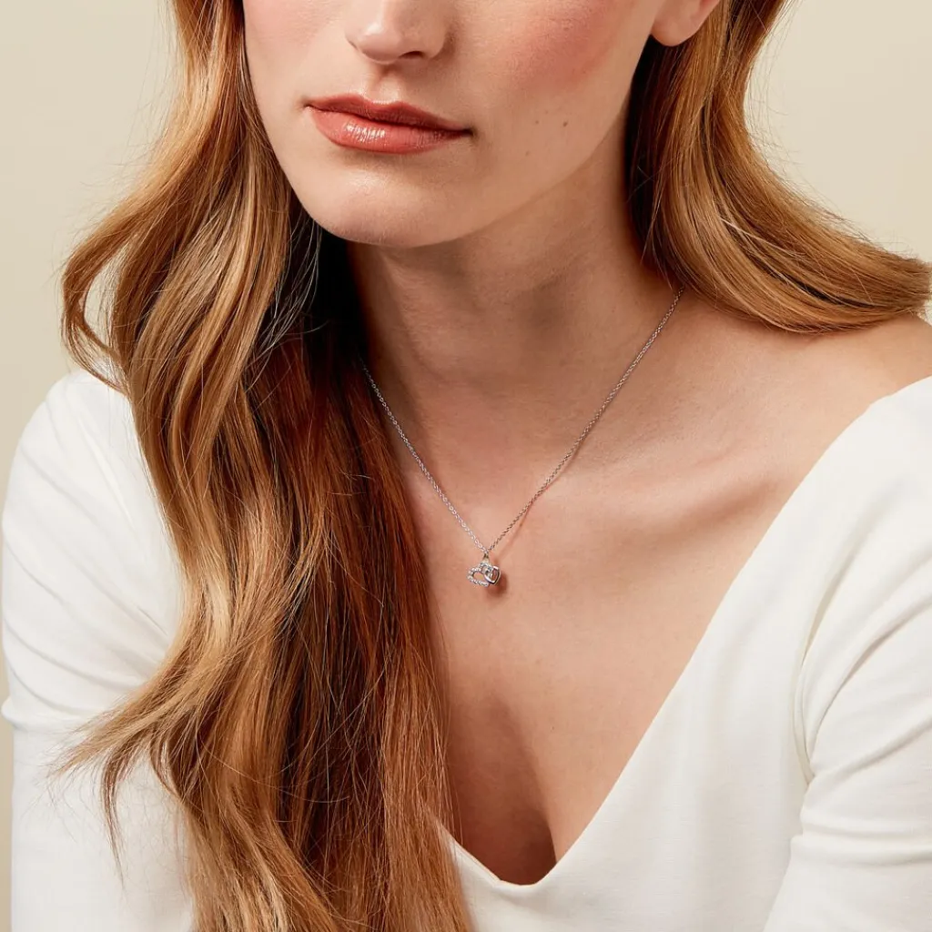 Histoire d'Or Collier Laugane Argent Blanc Oxyde De Zirconium Discount