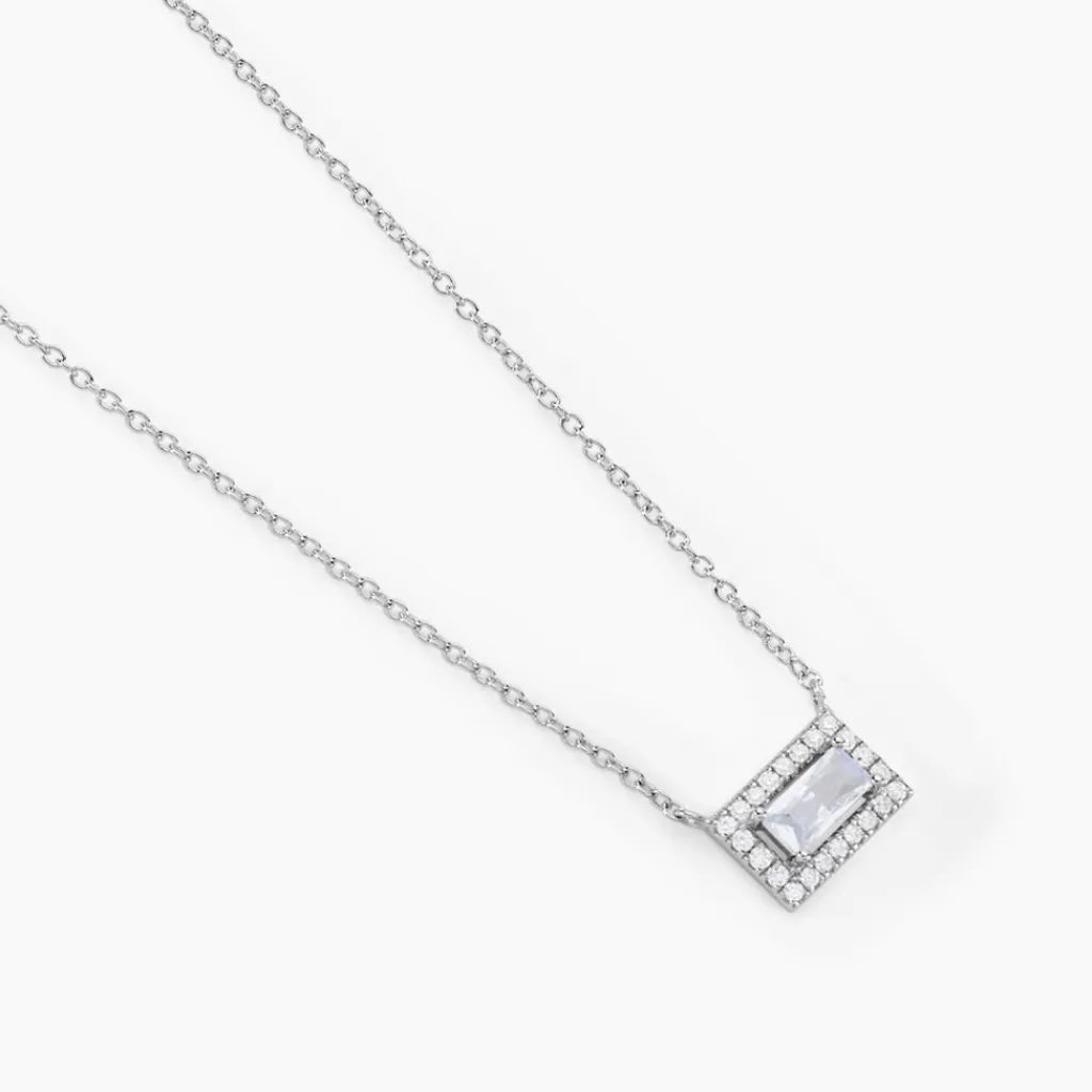 Histoire d'Or Collier Laurine De Zirconium argent blanc oxyde New