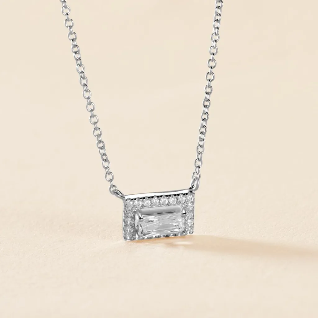 Histoire d'Or Collier Laurine De Zirconium argent blanc oxyde New