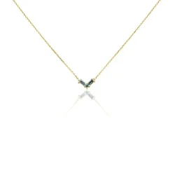 Histoire d'Or Collier Lavender Or Jaune Topaze or jaune topaze bleu sky Hot