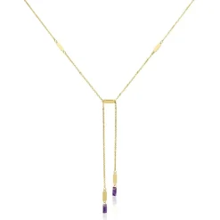 Histoire d'Or Collier Lavender Or Jaune Améthyste or jaune améthyste violet Discount