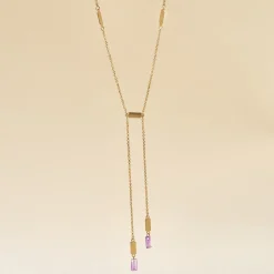 Histoire d'Or Collier Lavender Or Jaune Améthyste or jaune améthyste violet Discount