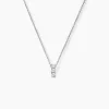 Histoire d'Or Collier Leala Argent Blanc Oxyde De Zirconium New