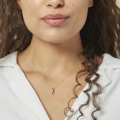 Histoire d'Or Collier Ligera Or Blanc Saphir Et Diamant Outlet