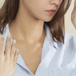 Histoire d'Or Collier Lim De Zirconium or blanc oxyde Best