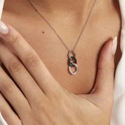 Histoire d'Or Collier Link Argent Blanc Céramique Et Oxyde De Zirconium Online