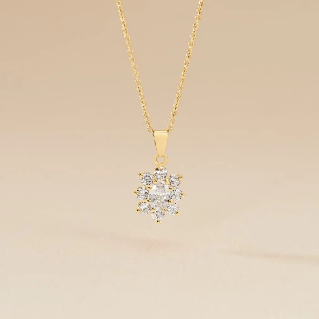 Histoire d'Or Collier Lisea Plaqué Or Oxydes De Zirconium plaqué or jaune oxyde Hot