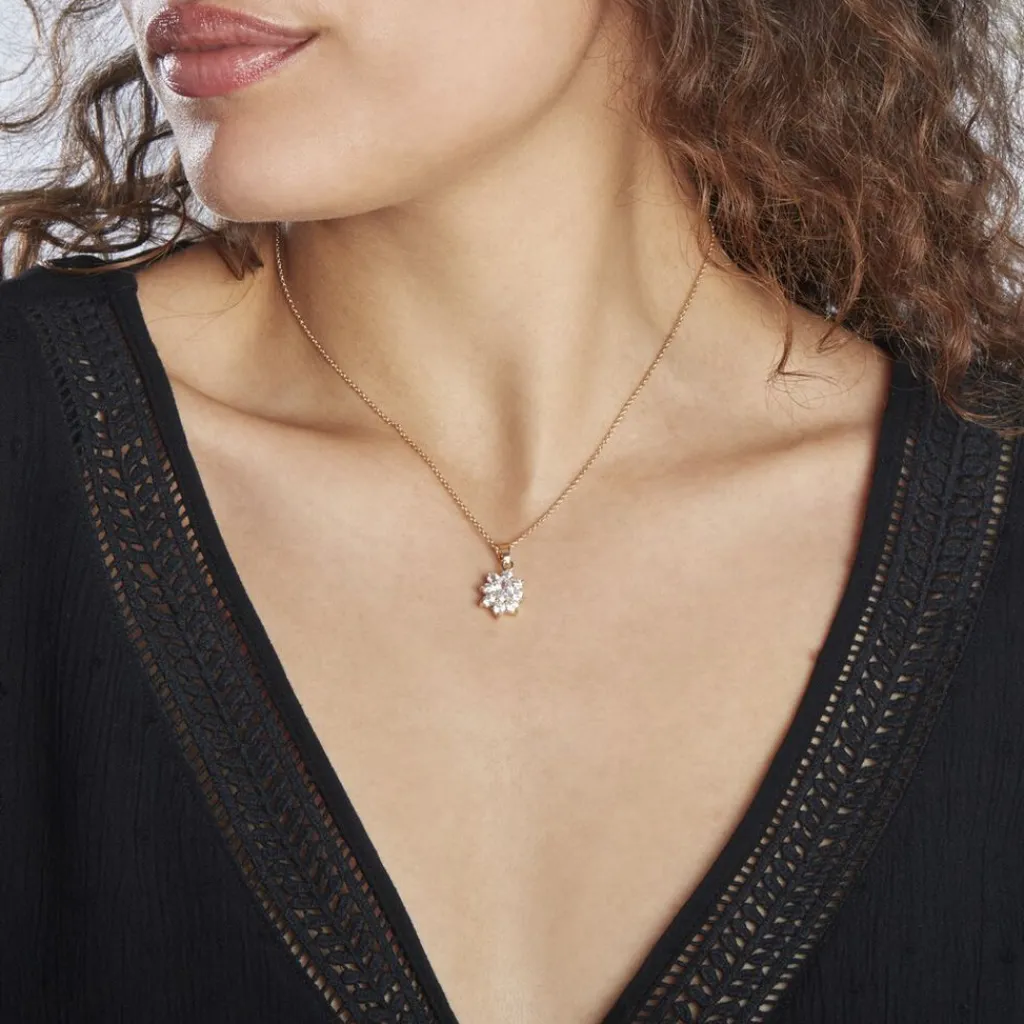 Histoire d'Or Collier Lisea Plaqué Or Oxydes De Zirconium plaqué or jaune oxyde Hot