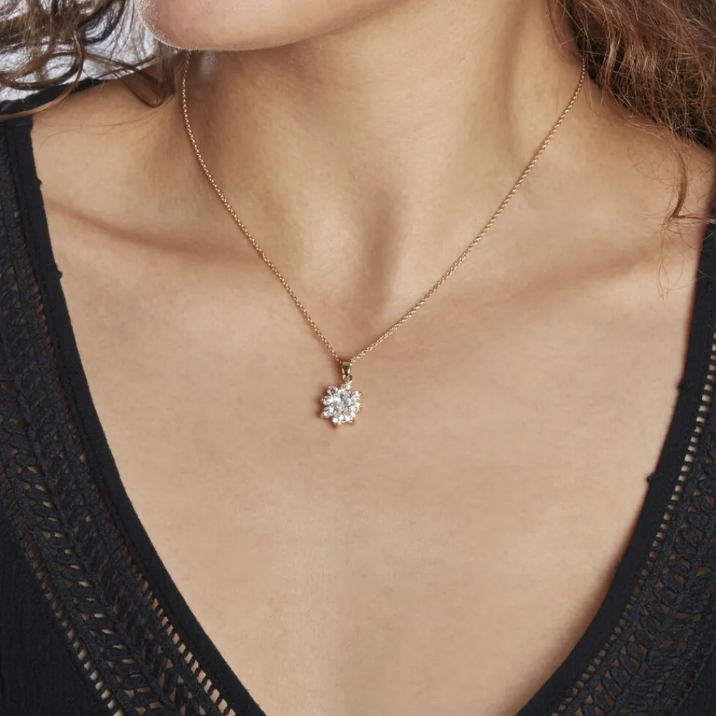 Histoire d'Or Collier Lisea Plaqué Or Oxydes De Zirconium plaqué or jaune oxyde Hot