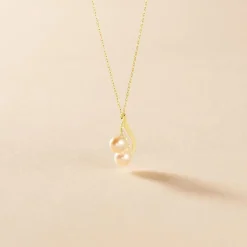 Histoire d'Or Collier Loeva Or Jaune Perle De Culture Et Oxyde De Zirconium