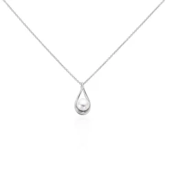 Histoire d'Or Collier Loren Argent Blanc Perle De Culture Online