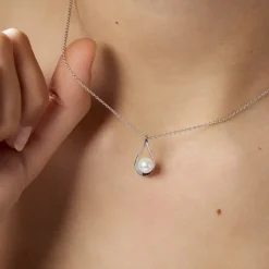 Histoire d'Or Collier Loren Argent Blanc Perle De Culture Online