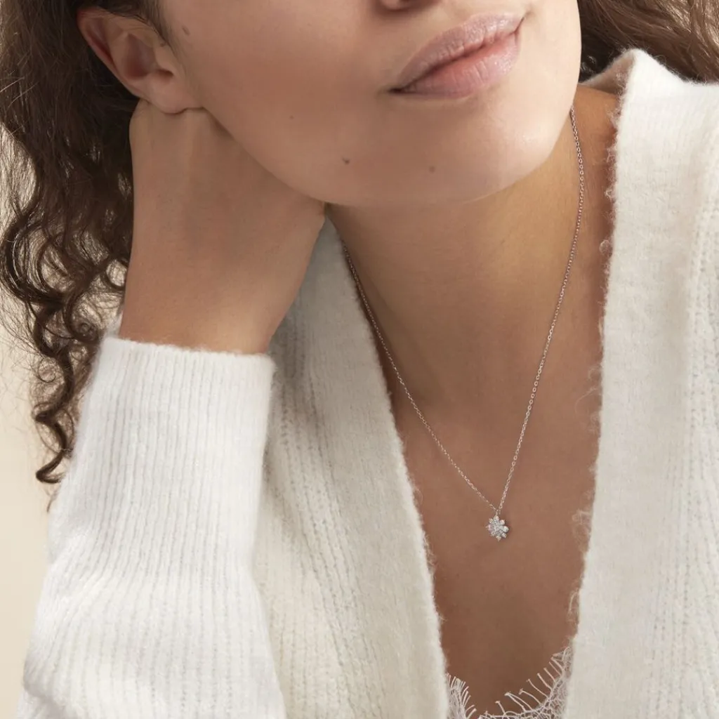 Histoire d'Or Collier Lorraine De Zirconium argent blanc oxyde Hot