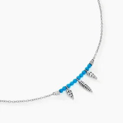 Histoire d'Or Collier Lottie Argent Blanc Turquoise