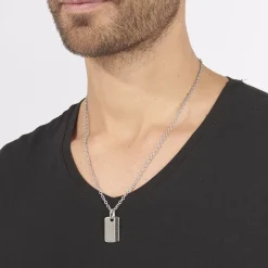 JOURDAN Collier Lovaina Acier Blanc Online