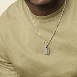 JOURDAN Collier Lovaina Acier Blanc Online