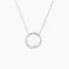 Histoire d'Or Collier Lua Argent Blanc Oxyde De Zirconium Perle De Culture Clearance