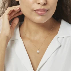 Histoire d'Or Collier Lucinda Or Jaune Perle De Culture Et Oxyde De Zirconium Discount