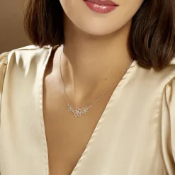 Histoire d'Or Collier Lucrezia Argent Blanc New