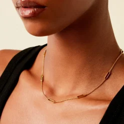 Histoire d'Or Collier Lueur Plaqué Or Jaune New