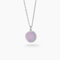 Histoire d'Or Collier Lunatique Argent Blanc Nacre argent blanc nacre rose Sale