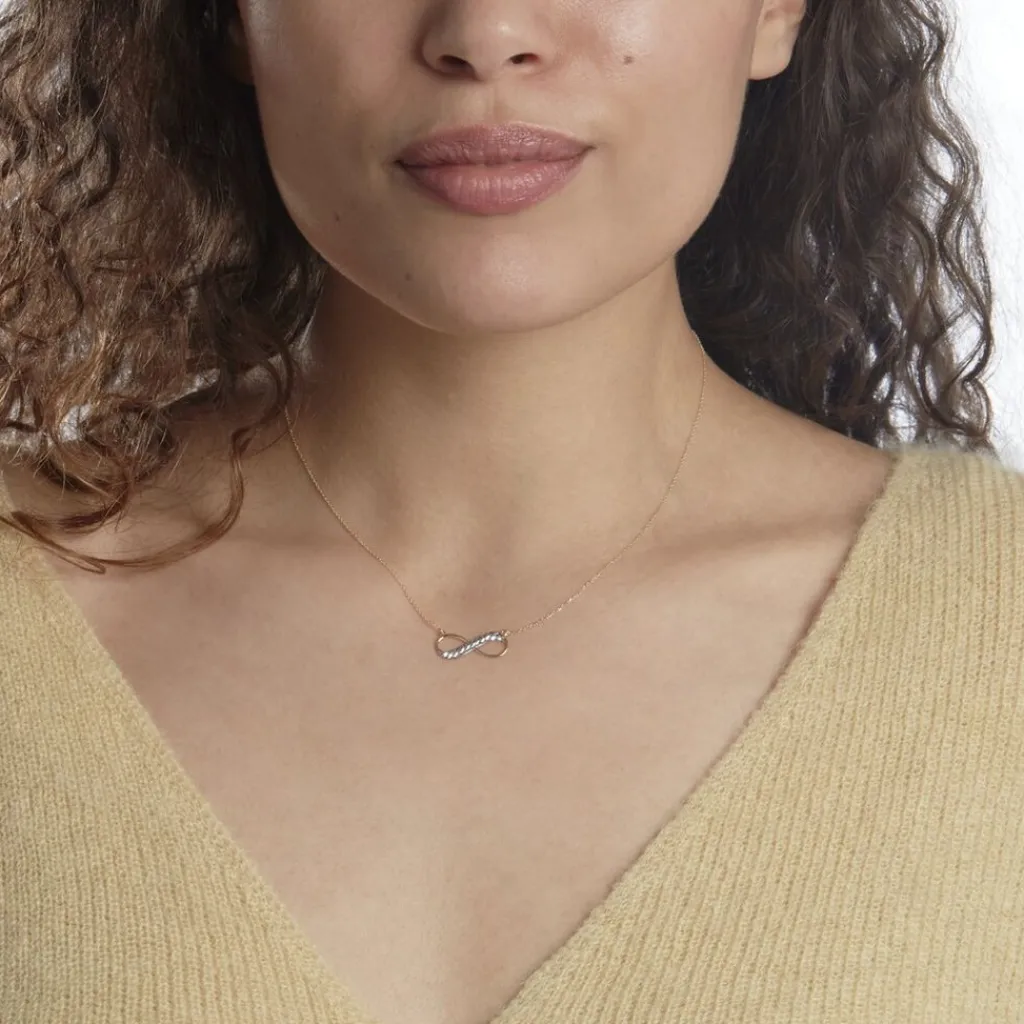 Histoire d'Or Collier Lyana Infini Diamante Or Jaune New