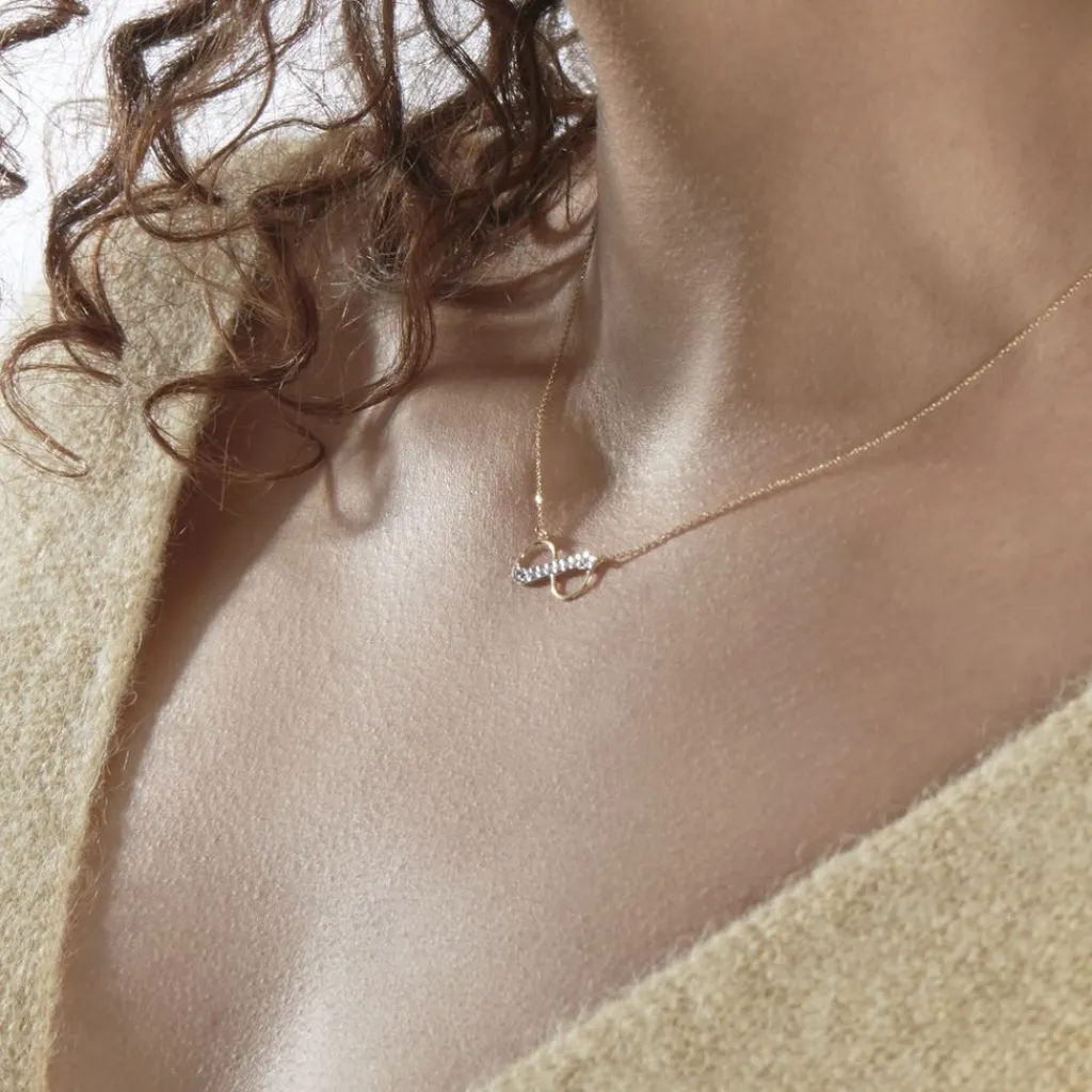 Histoire d'Or Collier Lyana Infini Diamante Or Jaune New