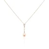 Histoire d'Or Collier Lynes Argent Rose Perle De Culture Et Oxyde De Zirconium Sale