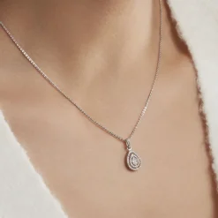 Histoire d'Or Collier Lysa Argent Blanc Oxyde De Zirconium Outlet