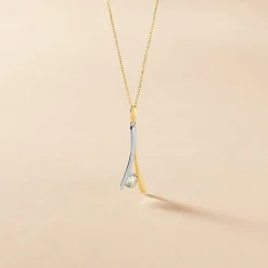 Histoire d'Or Collier Madli Or Bicolore Topaze Hot