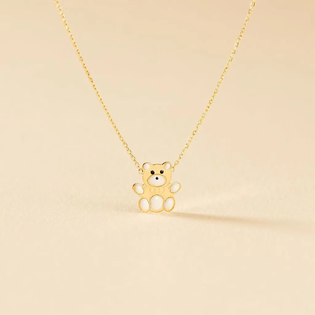 Histoire d'Or Collier Mae Ourson Or Jaune Outlet