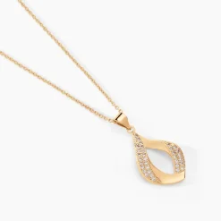 Histoire d'Or Collier Mai-lee Plaqué Or Jaune Oxyde De Zirconium Hot