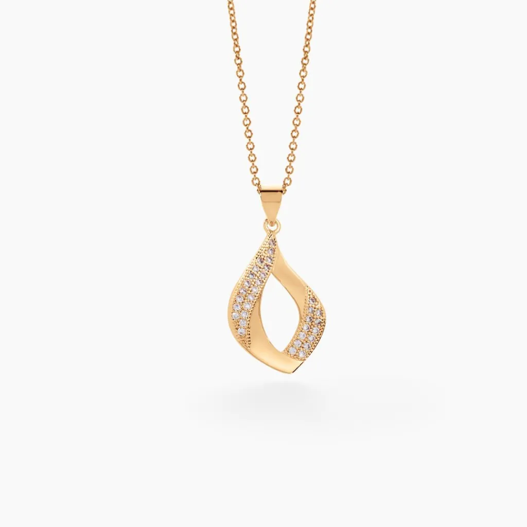 Histoire d'Or Collier Mai-lee Plaqué Or Jaune Oxyde De Zirconium Hot
