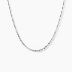 Histoire d'Or Collier Maille Argent Claudine argent blanc Discount