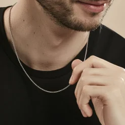 Histoire d'Or Collier Maille Argent Claudine argent blanc Discount