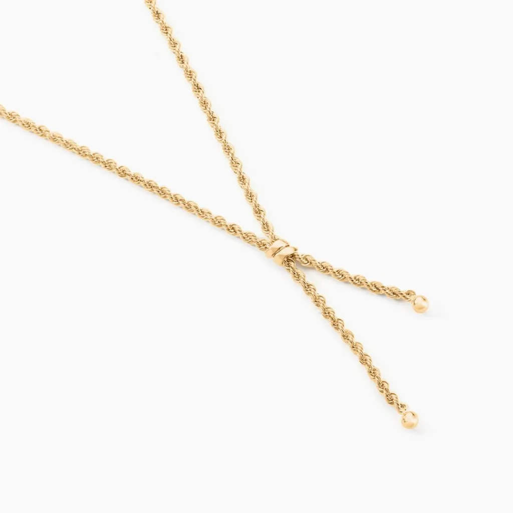 Histoire d'Or Collier Maille Cordell Or Jaune Sale