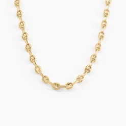 Histoire d'Or Collier Maille Dami Maille Grain De Cafe or jaune Outlet