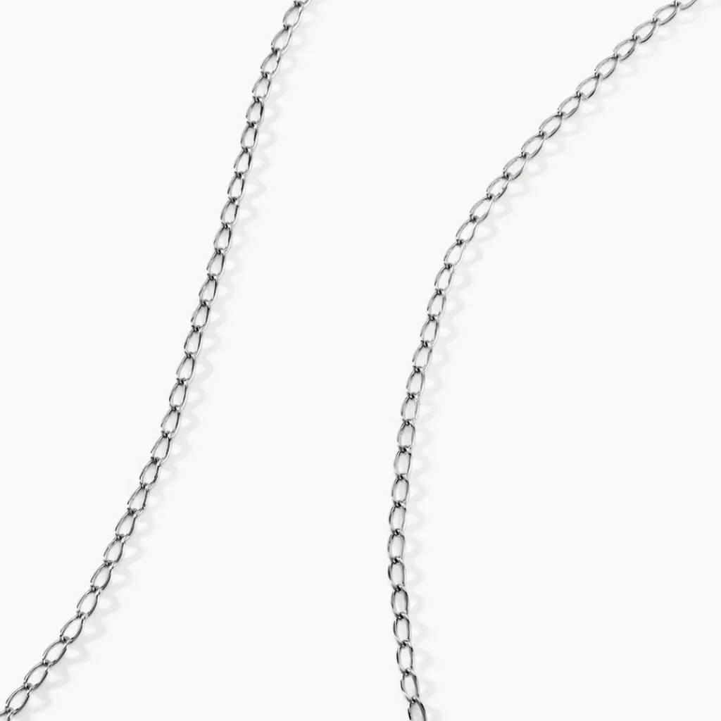 Histoire d'Or Collier Maille Nuncio Argent Blanc Hot