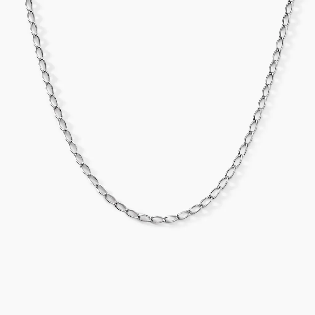 Histoire d'Or Collier Maille Nuncio Argent Blanc Hot