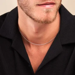 Histoire d'Or Collier Maille Nuncio Argent Blanc Hot