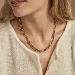 Histoire d'Or Collier Maille Perry Acier Doré Online