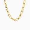 Histoire d'Or Collier Maille Urban Line Acier Doré