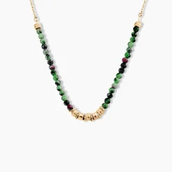 Histoire d'Or Collier Manua Plaqué Or Jaune Pierre D'imitation Sale