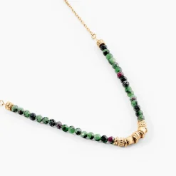 Histoire d'Or Collier Manua Plaqué Or Jaune Pierre D'imitation Sale