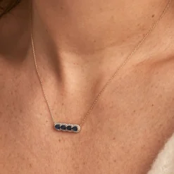 Histoire d'Or Collier Margaux Or Jaune Saphir Diamant Online