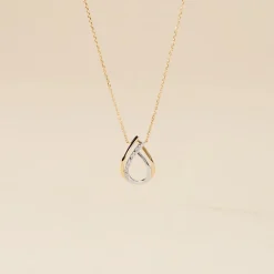 Histoire d'Or Collier Marilynn Or Bicolore Diamant Blanc Hot